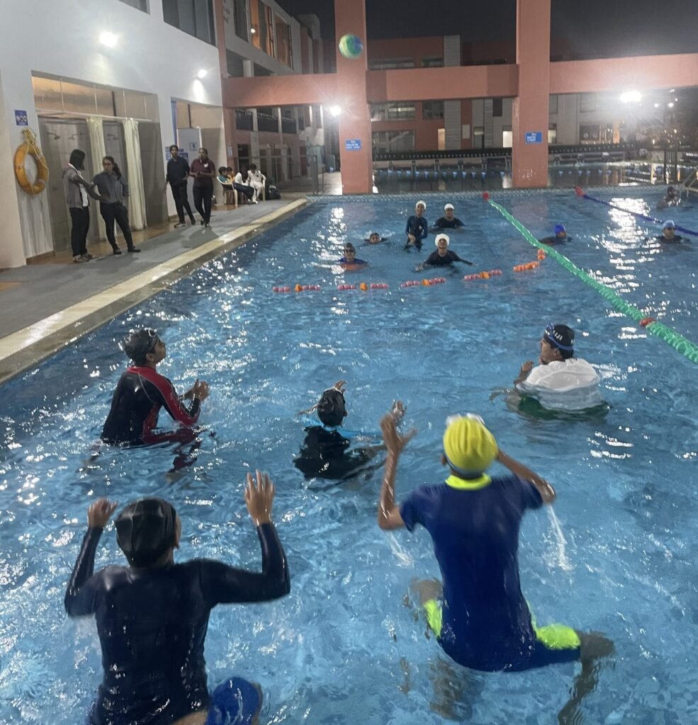 MCET Students at pool
