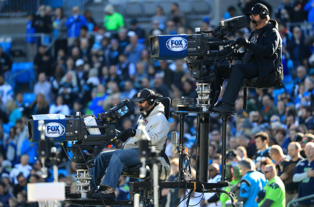 cameras in sports stadium